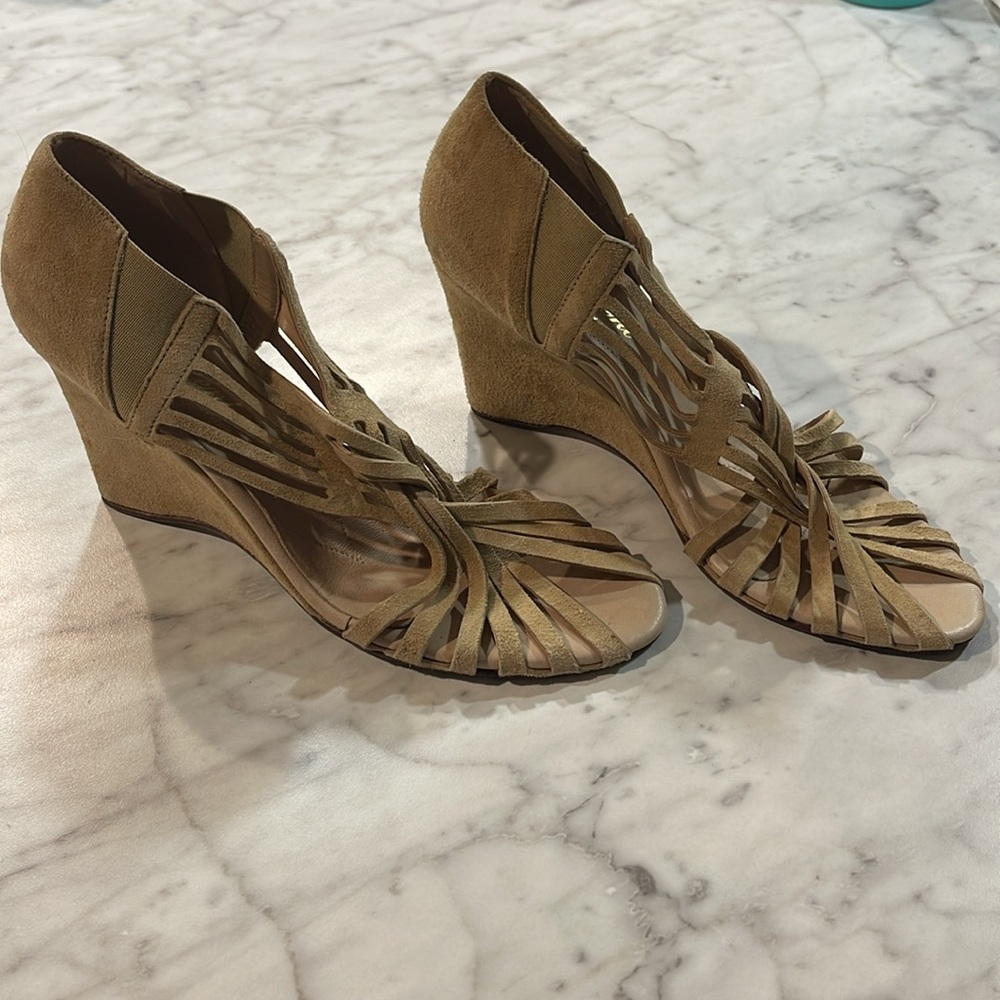 Tashkent by Cheyenne suede wedges made in Italy